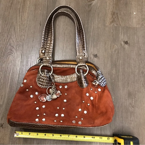 Kathy Van Zeeland Bags Rust Faux Suede Purse Poshmark